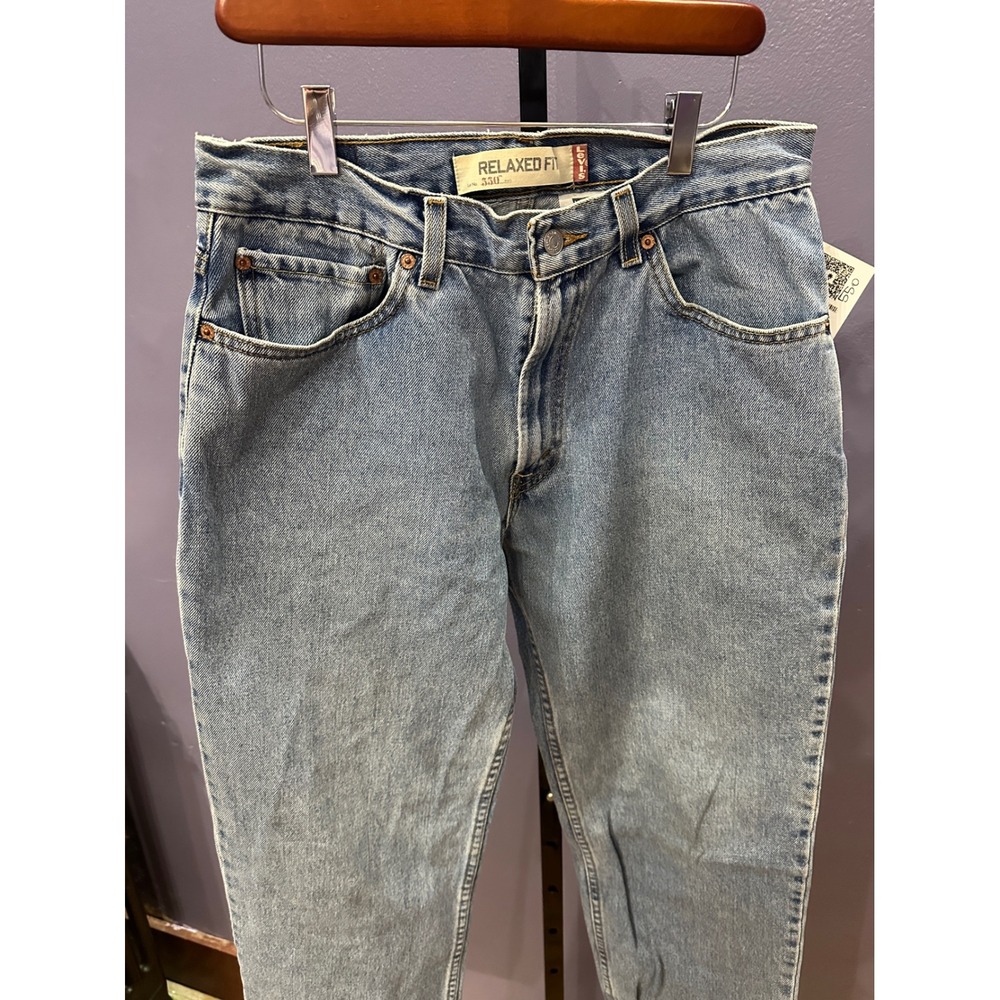 Levi 550‎ Relaxed Fit Light Wash Denim Jeans Mens W34 L34 - Picture 3 of 7